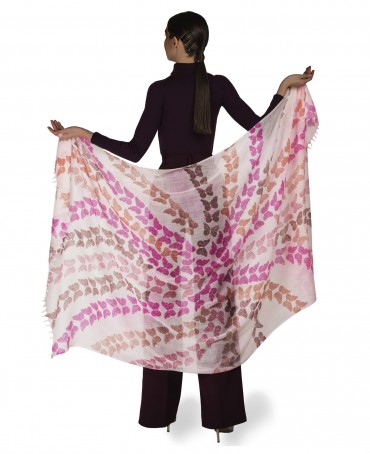 Палантин Унисекс HAND.W40-PAPILLON/ROSE